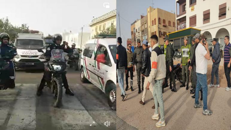 السلطات الأمنية والمحلية تشن حملة تمشيطية واسعة اليوم الثلاثاء على مستوى أحياء مدينة الدشيرة الجهادية