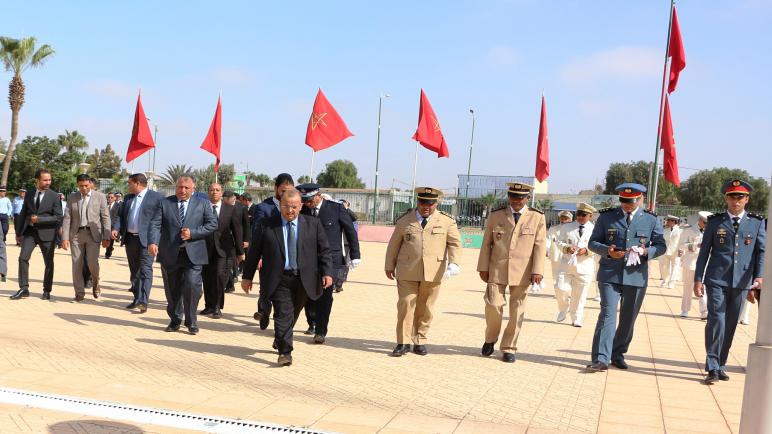 عمالة انزكان أيت ملول : مراسيم تحية العلم بمناسبة ذكرى ثورة الملك والشعب.