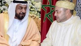 رئيس دولة الإمارات العربية المتحدة يهنئ جلالة الملك بمناسبة عيد العرش المجيد