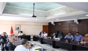 برنامج العمل الزمني لاعطاء الانطلاقة للهيكلة العملياتية و التهيئة الحضرية للأحياء الناقصة التجهيز بمدينة انزكان وايت ملول، شكلت ارضية نقاش قوي خلال اجتماع موسع بمقر عمالة إنزكان أيت ملول