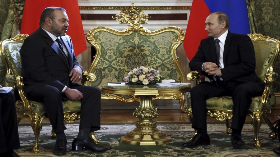 Russia's President Putin meets with Morocco's King Mohammed VI in Moscow