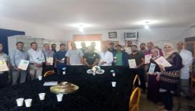 فنانوا تاوجطات بإقليم الحاجب تحتفي وتحتفل بيوم المدرس بإحدى المداري العمومية