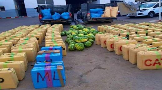 إحباط عملية تهريب طن و120 كيلوغراما من مخدر الشيرا بالقنيطرة