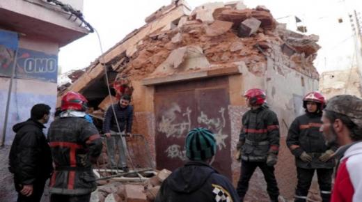 إنهيار بناية خالية في المدينة القديمة بالدار البيضاء