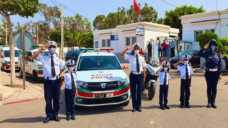 بالصور .. ولاية أمن أكادير تستقبل ثلاث طفلات شقيقات