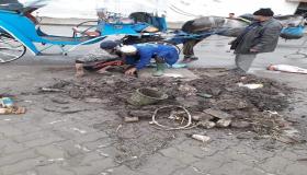 قطرات المطر تفضح المستور باحياء الصويرة