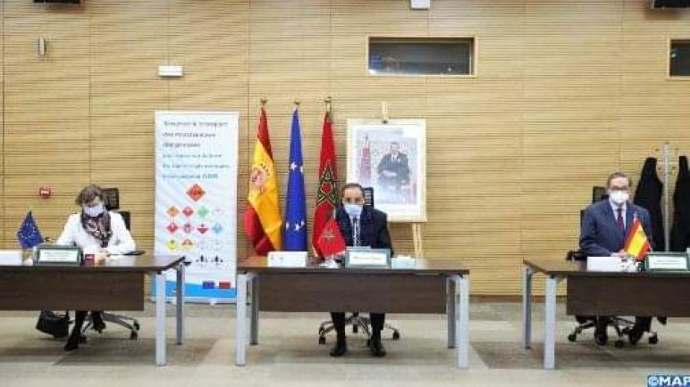 اختتام عقد توأمة لتأمين نقل البضائع الخطيرة عبر الطرق بين اسبانيا والمغرب