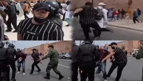 تحقيق يطال عنف شخص بزي مدني ضد محتجين