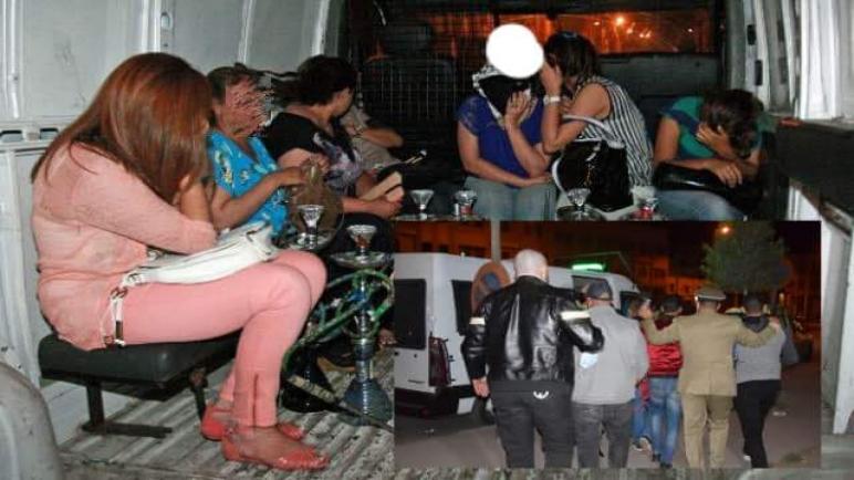 مداهمة مقهى للشيشة بالقنيطرة بسبب خرق حالة الطوارئ وتوقيف 28 شخصا من بينهم فتيات