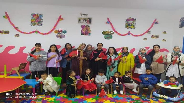 افتتاح حضانة اجتماعية بفضاء النادي النسوي سيدي بنور بمناسبة الذكرى 46 لعيد المسيرة الخضراء