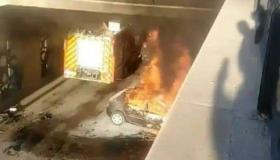 حادثة سير خطيرة تتسبب في احتراق سيارة بطنجة ووفاة من بداخلها بشكل مأساوي