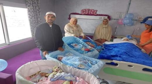 شابة من الجديدة تضع 4 مواليد بصحة جيدة