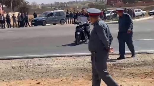 دركيو بلفاع اشتوكة أيت باها يعيدون تمثيل جريمة قتل شنعاء