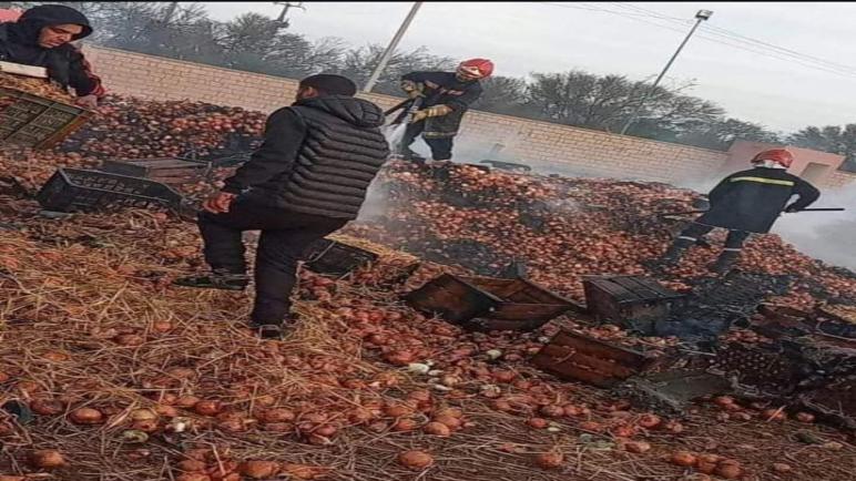 برشيد…توقيف مياوم بسوق الخضر متورط في إضرام النار في شحنات كبيرة من البصل