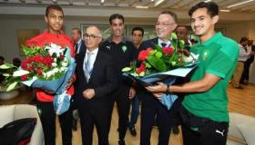 حفل استقبال على شرف المنتخب الوطني لأقل من 17 سنة في كرة القدم المتوج بفضية كأس إفريقيا للأمم