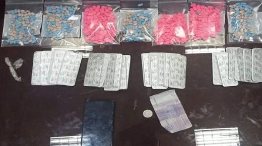 توقيف شخص و شريكته بحوزتهما 2029 اقراص مهلوسة و مخدر الشيرا بسلا