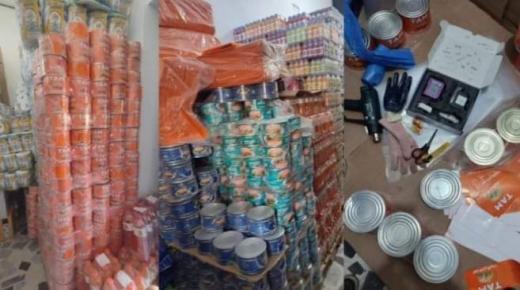 توقيف 3 اشخاص بطنجة للاشتباه في تورطهم وتخزين و ترززيج مواد غدائية منتهية الصلاحية