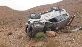 انقلاب سيارة إسعاف يخلف إصابة مدير وتلميذ ووالده ضواحي تزنيت