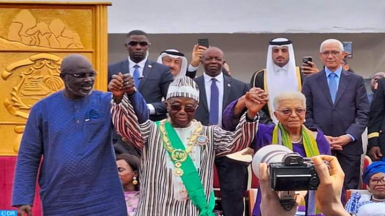 رئيس مجلس النواب يمثل جلالة الملك في حفل تنصيب رئيس ليبيريا المنتخب جوزيف بواكاي