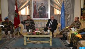 المفتش العام للقوات المسلحة الملكية يتباحث مع الممثل الخاص للأمين العام للأمم المتحدة رئيس بعثة المينورسو