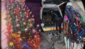 مداهمة مقهى للشيشة بمهدية تسفر عن حجز أزيد من 105 نرجيلة وكميات مهمة من المعسل وايقاف عدد من المرتادين