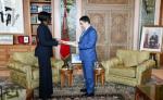 بوريطة يستقبل وزيرة خارجية افريقيا الوسطى حاملة رسالة خطية الى صاحب الجلالة من رئيس الجمهورية