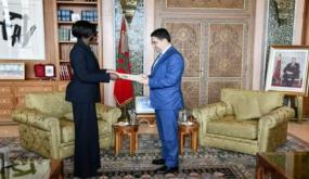 بوريطة يستقبل وزيرة خارجية افريقيا الوسطى حاملة رسالة خطية الى صاحب الجلالة من رئيس الجمهورية