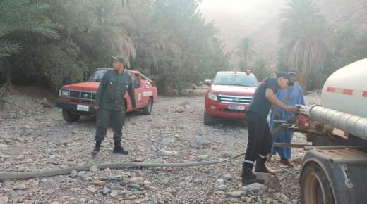 ساكنة تحصي خسائر حريق بدوار إيوال جماعة تزغت طاطا