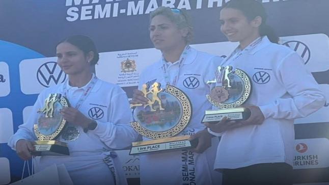 العداءة حياة بنهنية تتوج بلقب ماراطون مراكش الدولي