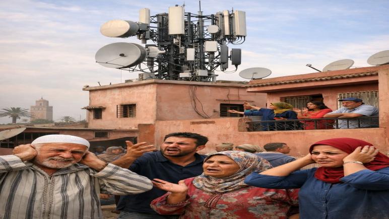 قلق ساكنة حي النهضة بالقليعة من لاقط هوائي فوق منزل سكني يثير جدلاً واسعاً