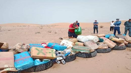 إتلاف كميات هامة من المخدرات من طرف سلطات العيون