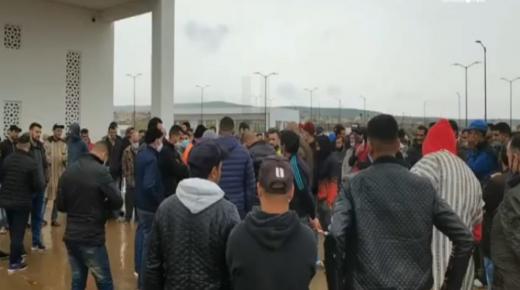 احتجاجات من داخل سوق الجملة الجديد بطنجة