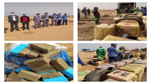 طانطان:الأستاذ محمد صبري نائب وكيل الملك يشرف على إتلاف وحرق كمية كبيرة من المخدرات َالسلع المهرب.