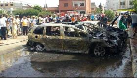 النيران تلتهم سيارتين بمدينة الجديدة