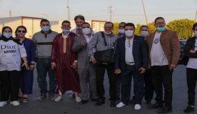 جمعيات المجتمع المدني بايت ملول في زيارة تضامنية لعائلة باسو حسن الذي اغتالته عصابات المرتزقة بمالي