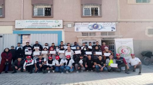 دورة تكوينية في الإسعافات الأولية بمركز الأنامل المبدعة ببيوكرى إقليم شتوكة ايت بها