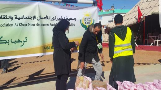 بالصور..جمعية الخير نور للأعمال الإجتماعية والثقافية الجرف إنزكان تنظم “حملة دفئ” لفائدة دواوير جماعة تيقي