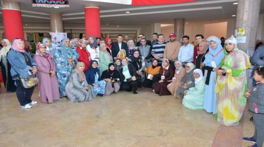 افتتاح المعرض المنتوجات النسائية بمناسبة الإحتفال باليوم العالمي للمرأة المنظم من طرف جماعة أيت ملول بشراكة مع المركز الثقافي لايت ملول