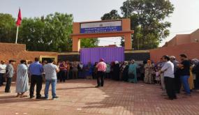 ثلاتة نقابات للتعليم بإقليم إنزكان أيت ملول تنظم وقفة احتجاجية أمام مؤسسة الرازي الاعدادية بايت ملول