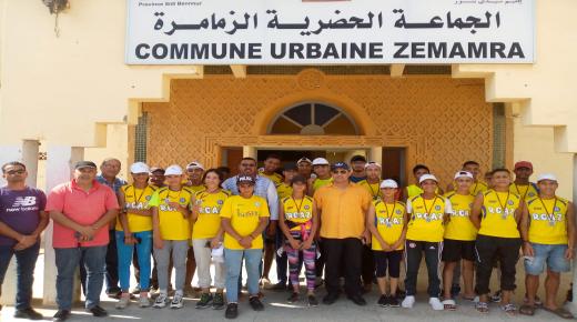 جماعة الزمامرة تحتضن حفل استقبال اطر وعداءات وعدائي نادي النهضة اتلتيك الزمامرة لألعاب القوى