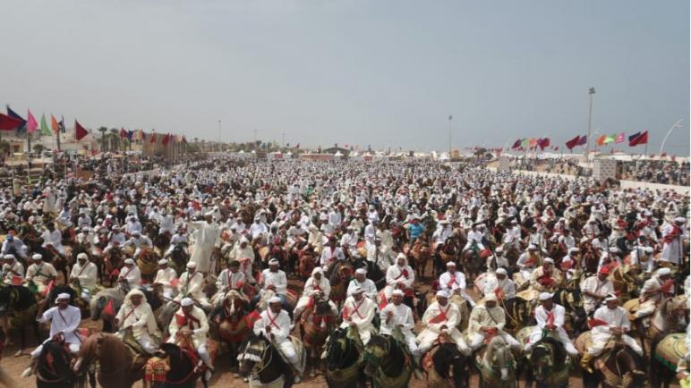 رجال حرموا بمدينة الجديدة يشرفون علي إنجاح موسم مولاي عبد الله امغار