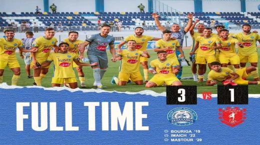 نهضة الزمامرة يفوز على شباب بنجرير بثلاثة أهداف لواحد وهاشم مستور يبصم على ظهور جيد