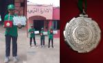 التلميذة “نسرين بوسون” من مدرسة المعتمد بن عباد بأيت ملول تفوز بالميدالية النحاسية