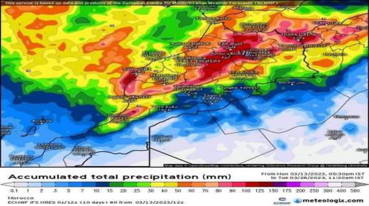 طقس المغرب..سلسلة من المنخفضات الجوية في الطريق