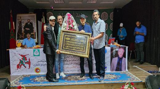 حفل تكريم الخبير الدولي في الرياضيات الحربية محمد خان يونغ بمدينة أيت ملول