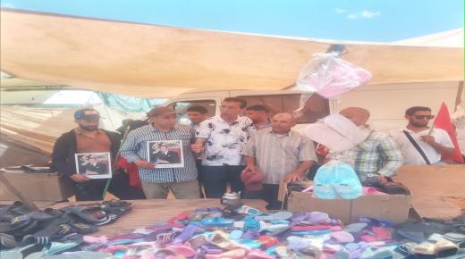 زيارة التنسيقية ضد ترحيل السوق الأسبوعي بالزمامرة للباعة وتهنيئتهم بالتراجع عن ترحيل السوق