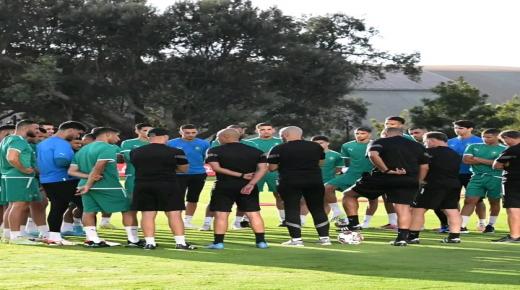 استعدادات المنتخب المغربي قبل مواجهة ليبيريا