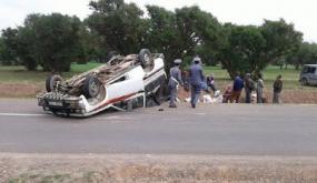 حادثة انقلاب سيارة فلاحية بأولاد اسبيطة: إصابات متفاوتة الخطورة واستنفار السلطات