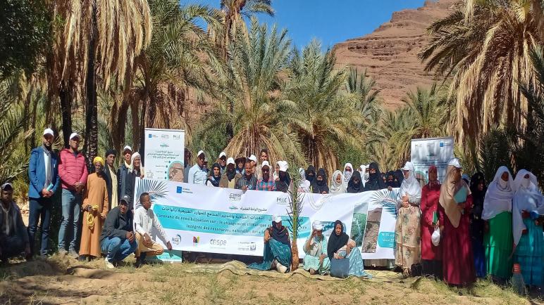 قافلة تحسيسية حول التغيرات المناخية والتدبير المندمج للموارد الطبيعية بالواحات بجماعة أيت وابلي إقليم طاطا