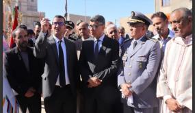 عامل إقليم السمارة يضع حجر الأساس لأول محطة استراحة على الطريق الحدودي بين السمارة وموريتانيا
